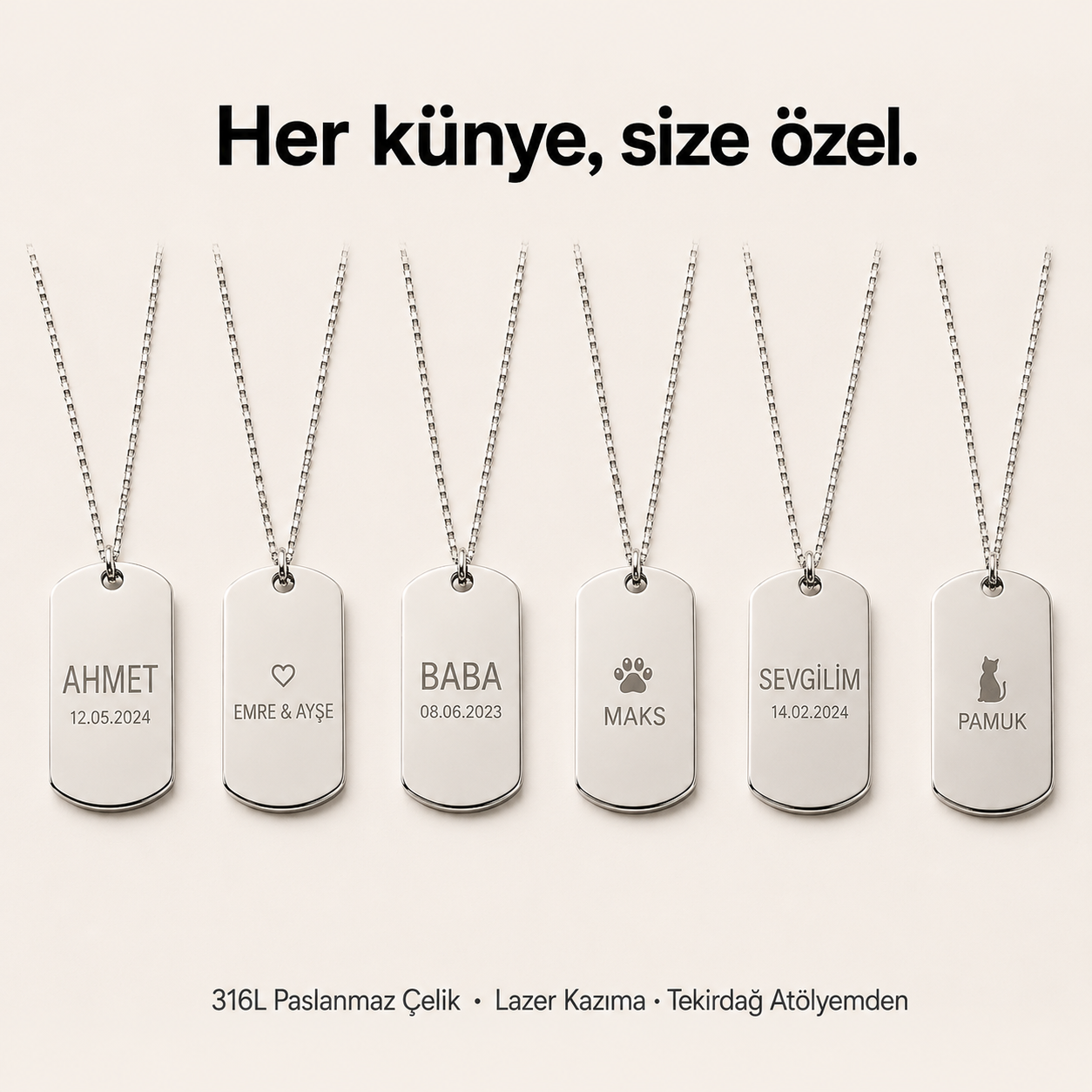 Kişiye Özel Asker Künyesi