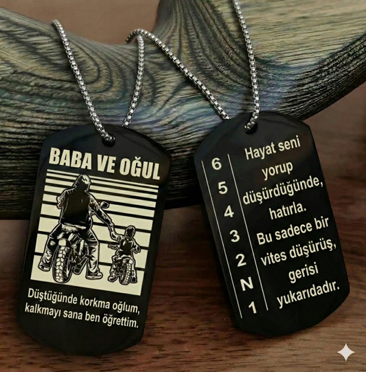 Düştüğünde korkma oğlum, kalkmayı sana ben öğrettim.